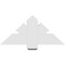 Ekena Millwork Redmond Architectural Grade PVC Gable Bracket, 36"W x 16 1/2"H x 6"D x 6"F, 11/12 Pitch GBP036X17X0606RED00 - alternate 2